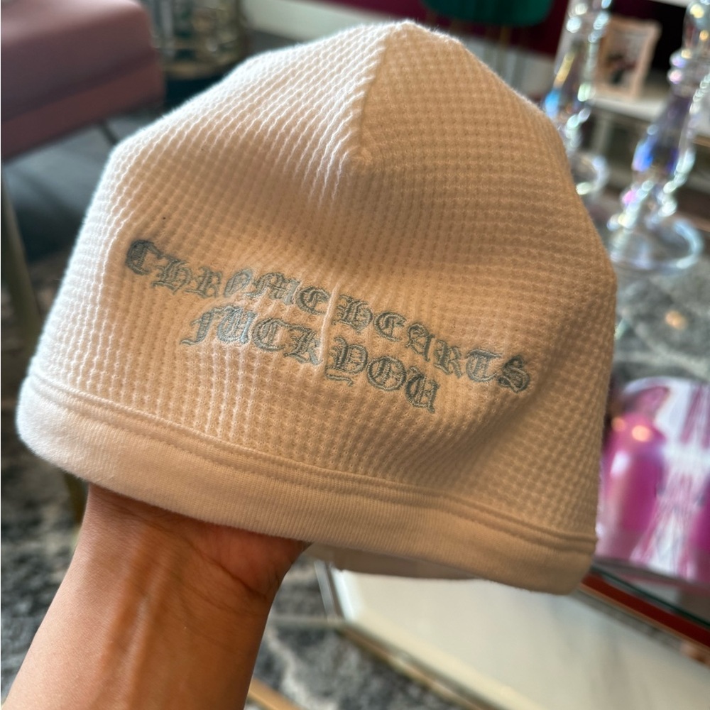 Chrome Hearts Beanie with Embroidered Text